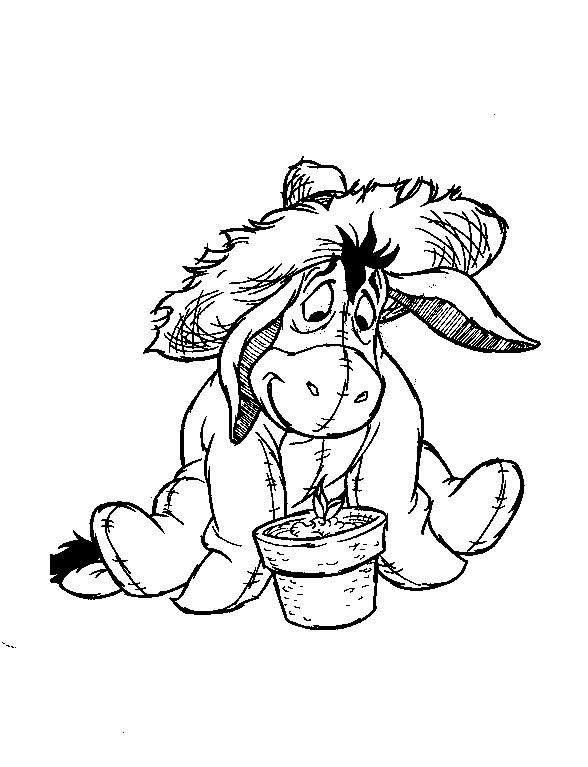 Plansa de colorat cu Winnie de Pooh 12 5